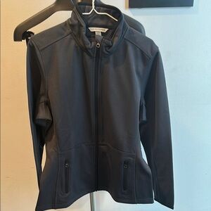 Port Authority Gray Utility Jacket with Stand-Up Collar